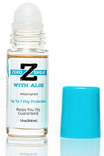 Zerosweat antiperspirant דאודורנט עם אלוורה | חוזק קליני טיפול יתר של יתר - מפחית את זיעת השחי של עד 7 ימים לשימוש - הגנה